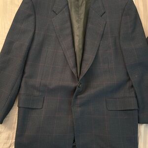Hickey Freeman Wool Plaid Blazer